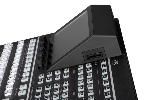 A black keyboard with several buttons on it.