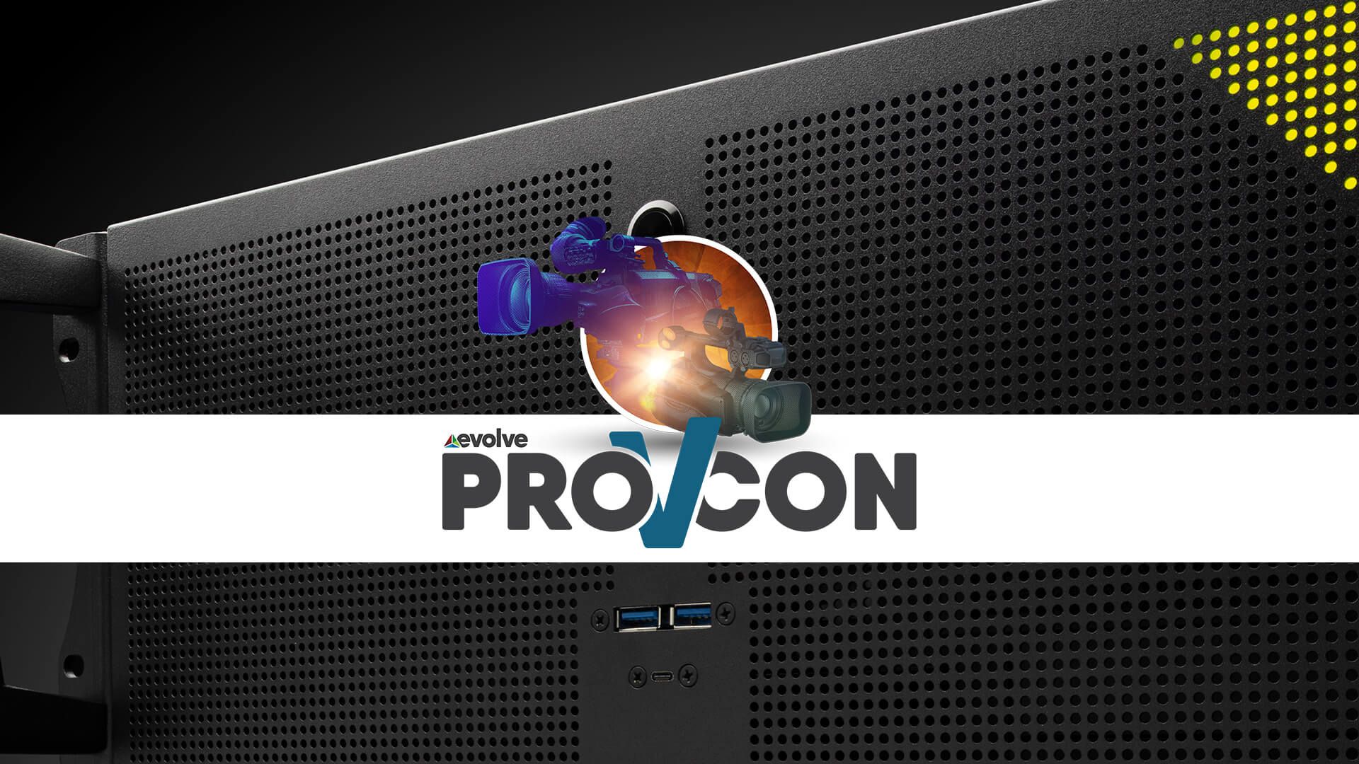 The logo for procon on a black background.