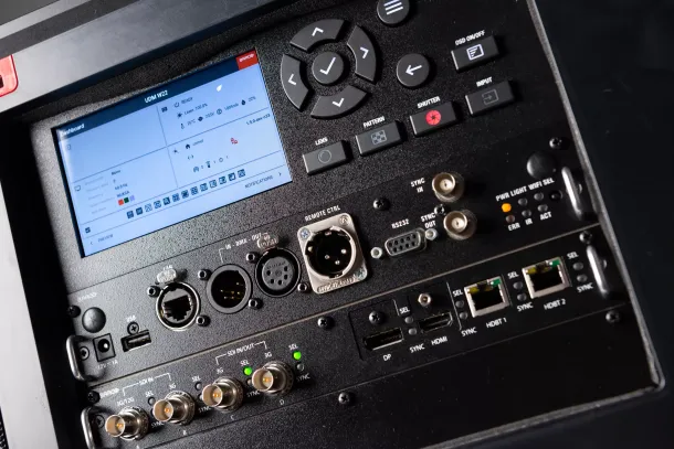 A close up of a control panel on a device.