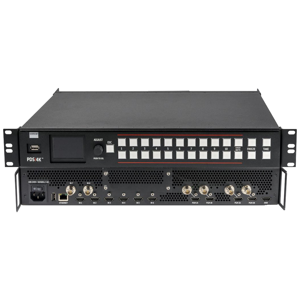 The hdmi to vga converter with four inputs and four outputs.