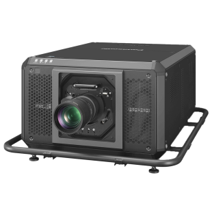 A projector with a camera on top of it.