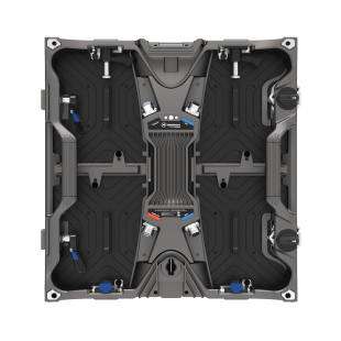 The front view of a gray led panel.