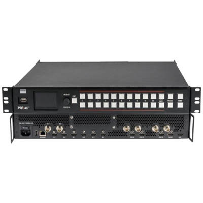 The hdmi to vga converter with four inputs and four outputs.